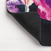 "Violette Iris" mit Blumen durch Mausunterlage Mousepad (Ecke)