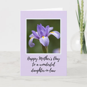 Violette Iris Muttertagskarte Karte