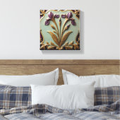 Violette Iris-Serenade Leinwanddruck (Insitu (Schlafzimmer))