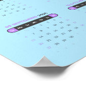 Violette Iris Wandkalender 2026 Kalender Poster (Ecke)