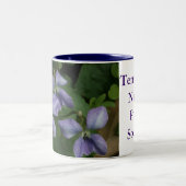 Violette Kaffee-Tasse Zweifarbige Tasse (Mittel)