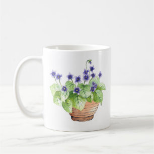 Violette Kaffeetasse