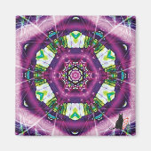 Violette Kaleidoscope Magnet (Vorne)