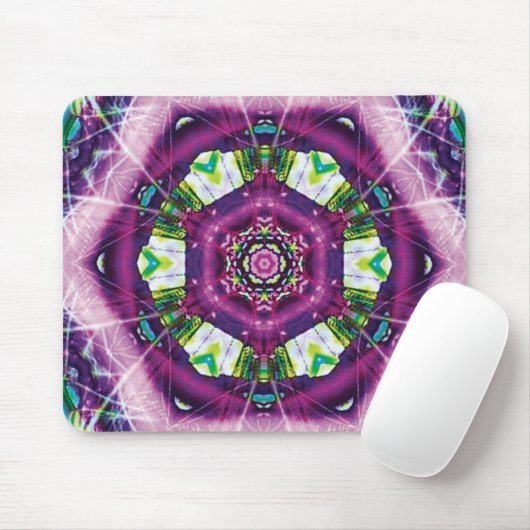 Violette Kaleidoscope Mouse Pad Mousepad (Mit Mouse)