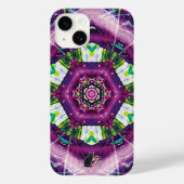 Violette Kaleidoskop Case-Mate iPhone Hülle (Rückseite)