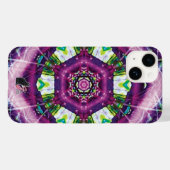 Violette Kaleidoskop Case-Mate iPhone Hülle (Rückseite (Horizontal))