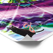 Violette Kaleidoskop Poster (Ecke)