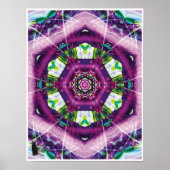 Violette Kaleidoskop Poster (Vorne)