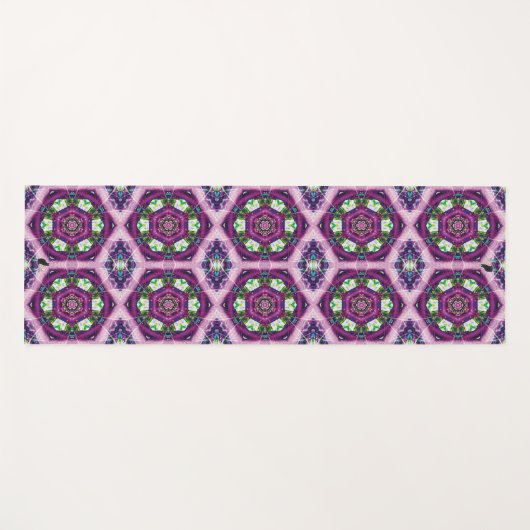 Violette Kaleids Yoga Mat Yogamatte (Vorderseite (Horizontal))