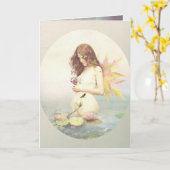 Violette Karte (Gelbe Blume)