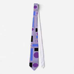 violette Krawatte mit Lila und Blau und Schwarzes