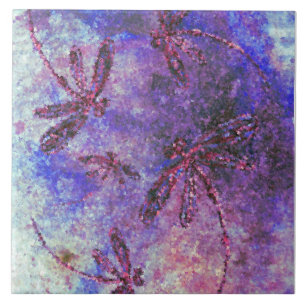 Violette Libellen-Haze Fliese
