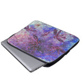Violette Libellen-Haze Laptopschutzhülle (Vorne Knopf)
