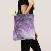 Violette lila blühende Orchideenblumen Tasche (Von Nahem)