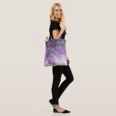 Violette lila blühende Orchideenblumen Tasche (Am Model)