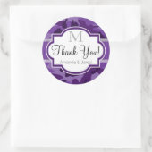 Violette Lila Camouflage, Camouflage Hochzeit Runder Aufkleber (Tasche)