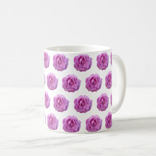 Violette Lila Rose Blume Kaffeetasse