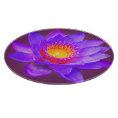 Violette Lotusblume Schneidebrett (Ecke)