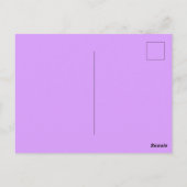 Violette Lotusblumen-Meditation Postkarte (Rückseite)