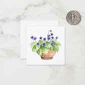 Violette Mitteilungskarte (Vorderseite/Rückseite Beispiel)