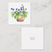 Violette Mitteilungskarte (Vorne/Hinten)