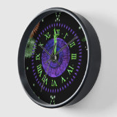 Violette Mitternachtsuhr Uhr (Winkel)