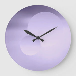 Violette Mond-und Planeten-Wanduhr Große Wanduhr