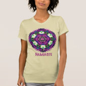 Violette Namaste Kaleidoskop T - Shirt (Vorderseite)