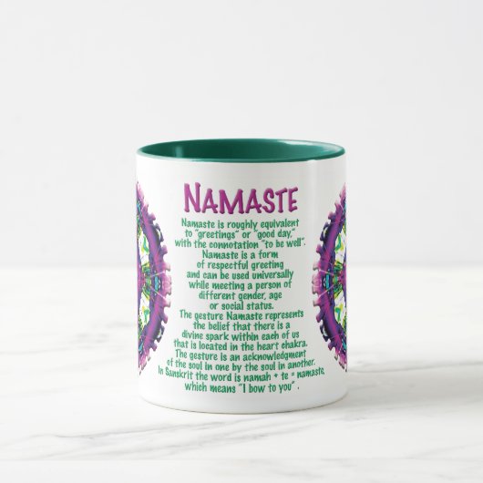 Violette Namaste Tasse (Zentrum)