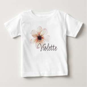 Violette Name Baby Girls Reveal Neugeborene Blume T-shirt