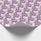 Violette Orchideen Geschenkpapier (Ecke)
