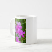 Violette Orchideen Kaffeetasse (Vorderseite Links)