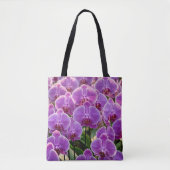 Violette Orchideen-Tasche Tasche (Vorderseite)