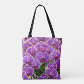 Violette Orchideen-Tasche Tasche (Rückseite)