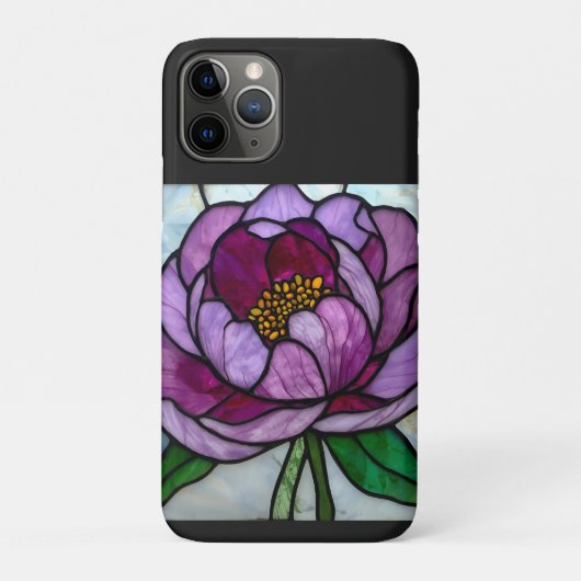 Violette Pfingstrose gefärbt Case-Mate iPhone Hülle (Rückseite)