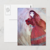 Violette Postkarte (Vorne/Hinten)