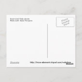 Violette Postkarte (Rückseite)