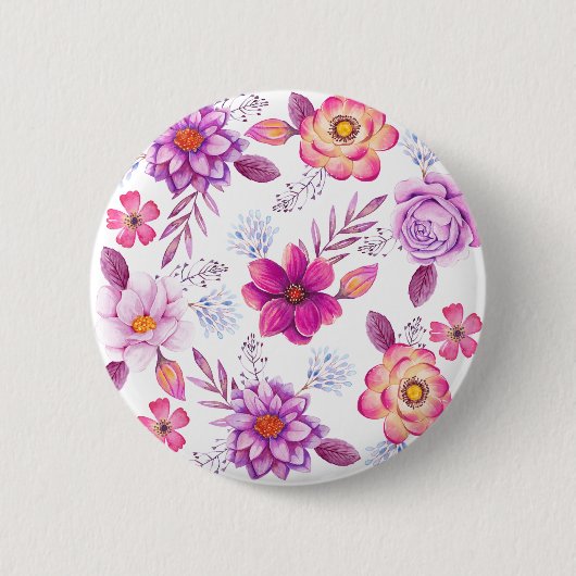 Violette Rose Button (Vorderseite)