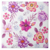 Violette Rose Fliese (Vorderseite)