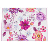 Violette Rose Große Geschenktüte (Vorderseite)