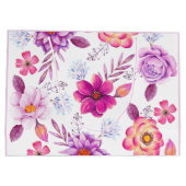 Violette Rose Große Geschenktüte (Rückseite)