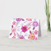 Violette Rose Karte (Vorderseite)