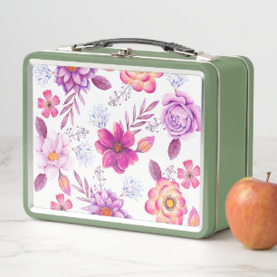 Violette Rose Metall Brotdose