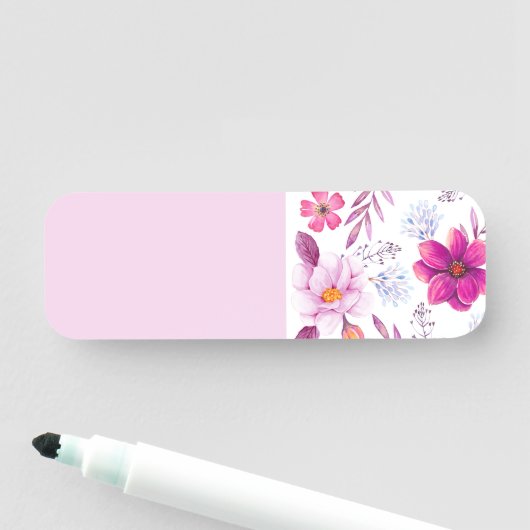 Violette Rose Namensschild (Beispiel)