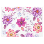 Violette Rose Tischdecke (Vorderseite (Horizontal))