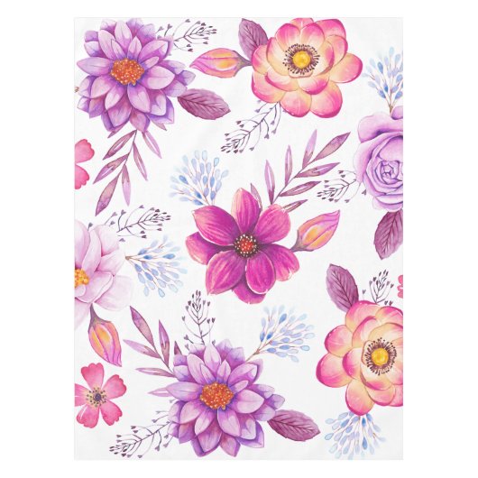 Violette Rose Tischdecke (Vorderseite)