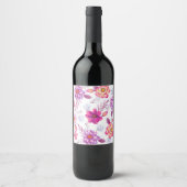 Violette Rose Weinetikett (Vorderseite)