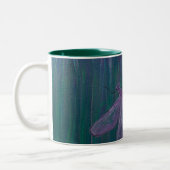 Violette Schimmer-Libelle Zweifarbige Tasse (Links)