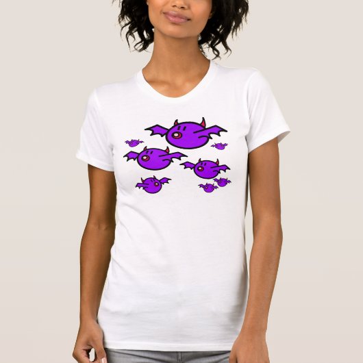 Violette Schläger T-Shirt (Vorderseite)