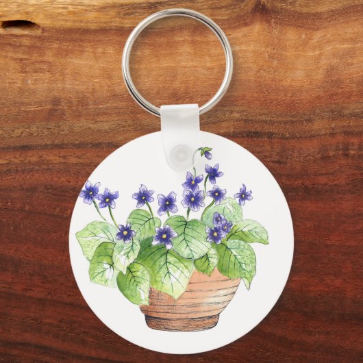 Violette Schlüsselanhänger (Rückseite)